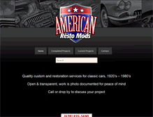 Tablet Screenshot of americanrestomods.com